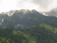 山頂部の雲が晴れた
