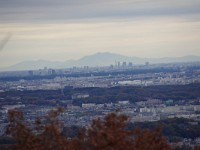 IMG 1440  都心越しに筑波嶺が遠望