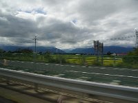 松本平付近。彼方、谷の奥よりデてきました
