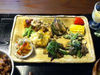 地場野菜の料理；１０種類程