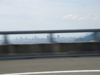 遠くに見えた町は、清水か静岡か