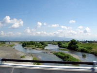 甲府盆地を潤す笛吹川・・・結構な大河ですね～