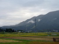 烟る五竜の尾根筋