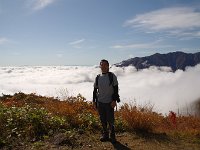 待望の大雲海をバックに