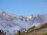 小蓮華山に続く尾根筋