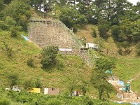 大崩落の修理工事