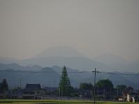 暮色の男体山
