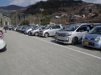 駐車場もこの通り・・・満車！