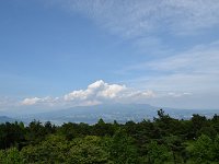 雲を冠る赤城山