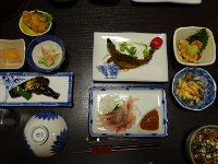 素朴な夕食ですが、美味しかった！