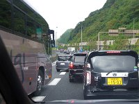 トンネル内での玉突き事故で、２時間近く渋滞しました！　すっかり出足をくじかれました。