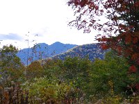 山の端が見事に紅葉