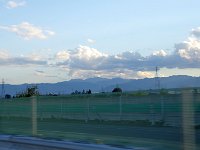 木曽駒ケ岳か？　その山麓に奈良井宿！