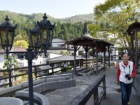 暑い足湯でした！