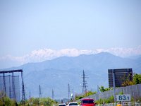 前方彼方に！　　北アルプスが！！