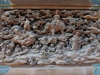 法師修行図ー普賢菩薩勧発品ー（横谷 光一作） 或は、端坐してこの法華経を思念するものがあれば、われ（普賢菩薩）は再び、六牙の白象に乗って、その人の前に現れよう。 その時は、この法華経を受持し読誦して如説に修行する人は、わが姿を見て歓喜し、大いに自信を得て、益々修行に精進するであろう。