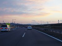 多摩川を越えて・・・丹沢が綺麗！