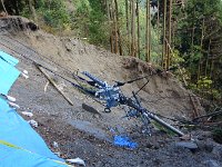 峠の土砂崩れ
