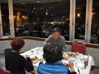 展望レストランにて
