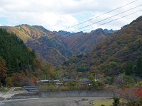 谷筋の秋・・・落日が早い