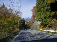 カーブで顔見世：八ヶ岳