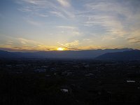 まさに日没