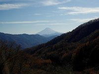 後ろに富士山！