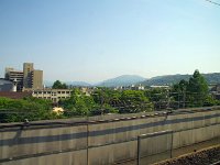 東山と比叡山を遠望