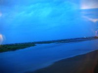 夕闇の天竜川・・・関東は雨でした