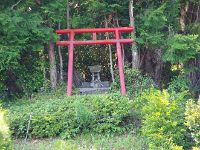 何？　門の正面に立ってました