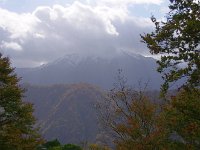 正面に越後駒ヶ岳