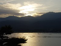 今日も見事な夕日でした