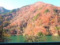 梓湖と紅葉