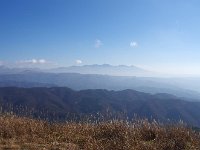 八ヶ岳連峰、左手前に霧ヶ峰