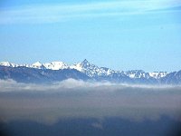 蝶ヶ岳越えに槍ヶ岳