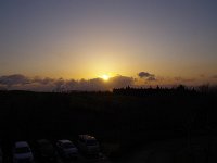 夜明け；今日は晴れか？
