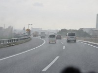 海老名付近は雨