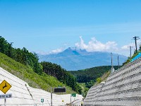 正面に浅間が！