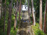 登ります！！　２８７段、高低差１０４ｍです。