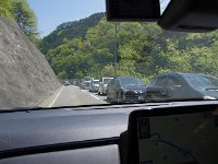 この渋滞！　泊まれてよかった！！
