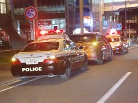 川和町駅前。何か大捕り物という感じ。